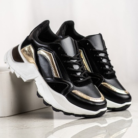 SHELOVET Adidași eleganți negru 2 SHELOVET Adidași eleganți negru 2