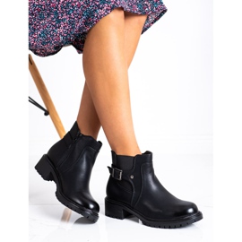 Renda Cizme cu cataramă negru 1