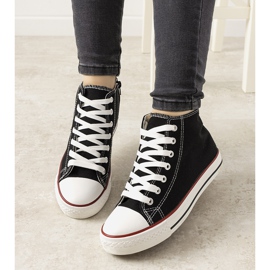 Adidași negri pentru gleznă Mediana negru 1