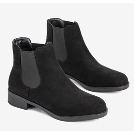 Cizme negre clasice izolate pentru femei Cristal negru 1