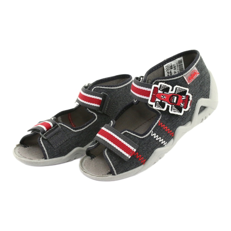 Încălțăminte pentru copii Befado 250P087 roșu gri 4