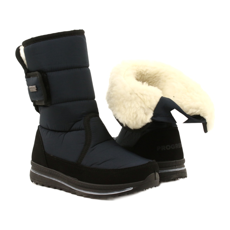 Cizmele sportive pentru femei Progres Progj-21-08 Navy Blue negru 5