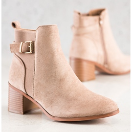 Seastar Cizme elegante cu cataramă maro 2