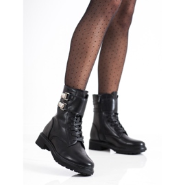 Cm Paris Muncitori clasici cu catarame negru 2