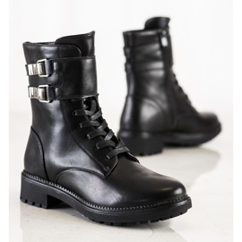 Cm Paris Muncitori clasici cu catarame negru 1