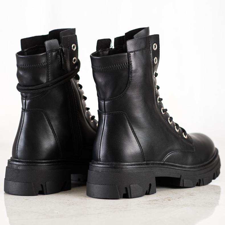 Bestelle Muncitori cu cordon cu piele ecologică negru 1