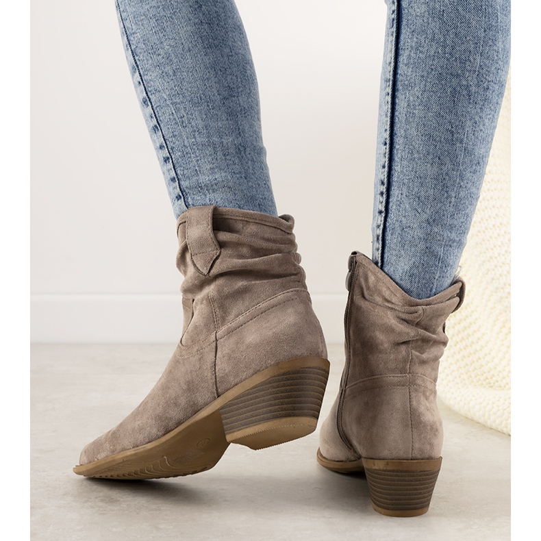 Cizme de vacă Taup pentru femei maro 1