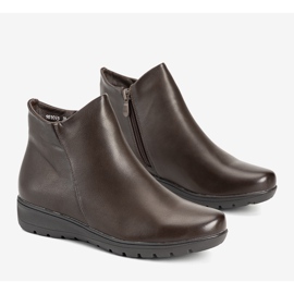 Cizme plate netede maro Garrido 1