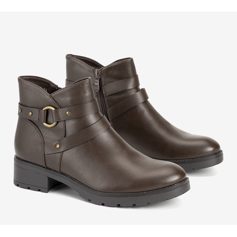 Ghete plate netede maro cu dungi de la Danisa 1