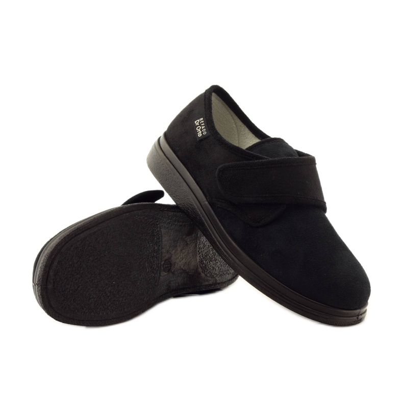 Befado Pantofi pentru femei Dr.orto pentru diabetici 036d007 căptușeală neagră silter negru 4