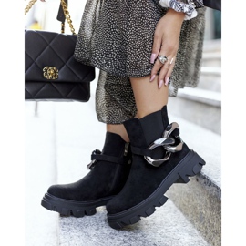 S.Barski Cizme negre calde pentru femei Cizme Jodhpur Visione negru 1 S.Barski Cizme negre calde pentru femei Cizme Jodhpur Visione negru 1