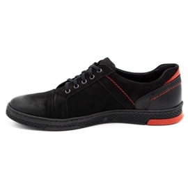 KOMODO Pantofi casual din piele pentru bărbați 883LK negru 1