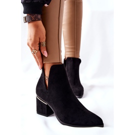 PS1 Cizme din piele de căprioară cu decupaje negru Noel 1 PS1 Cizme din piele de căprioară cu decupaje negru Noel 1