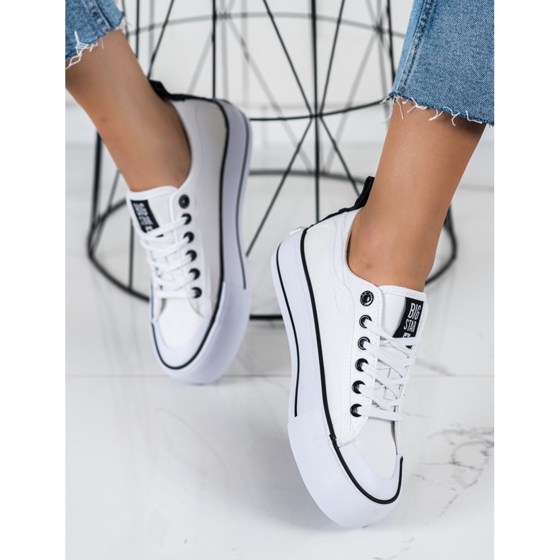 Adidași pentru femei Big Star II274021 alb 1