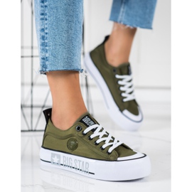 Adidași pentru femei Big Star II274024 verde 1