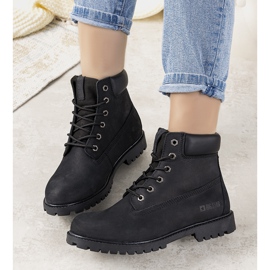 Cizme de drumeție pentru femei Black Big Star Amitee negru 1