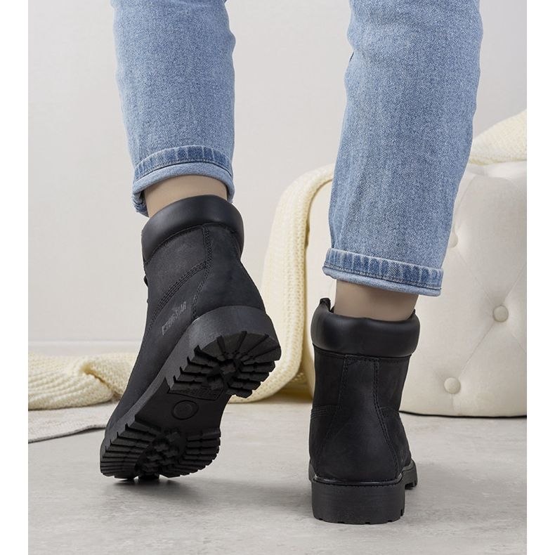 Cizme de drumeție pentru femei Black Big Star Amitee negru 2