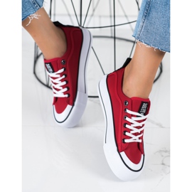 Adidași pentru femei Big Star II274025 roșu 1