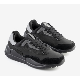 Pantofi sport bărbați Big Star Black Croteau negru 1