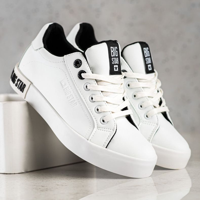 Adidași pentru femei Big Star II274031 alb 1