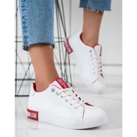 Adidași pentru femei Big Star II274032 alb 1