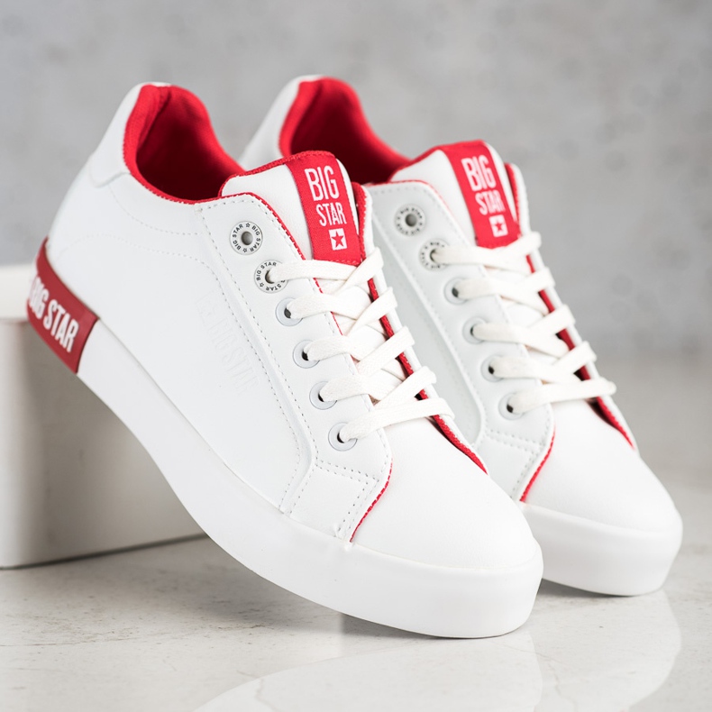 Adidași pentru femei Big Star II274032 alb 2