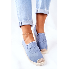 PS1 Espadrile clasice pentru femei albastru 4