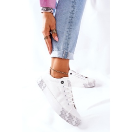 Adidași pentru femei Big Star II274181 Alb 1