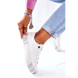 Adidași pentru femei Big Star II274181 Alb 2