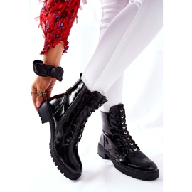 Vinceza Cizme de damă lacate Myroe negre negru 2