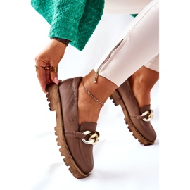 Nicole Mocasini de damă Piele Maro Sthonto 2