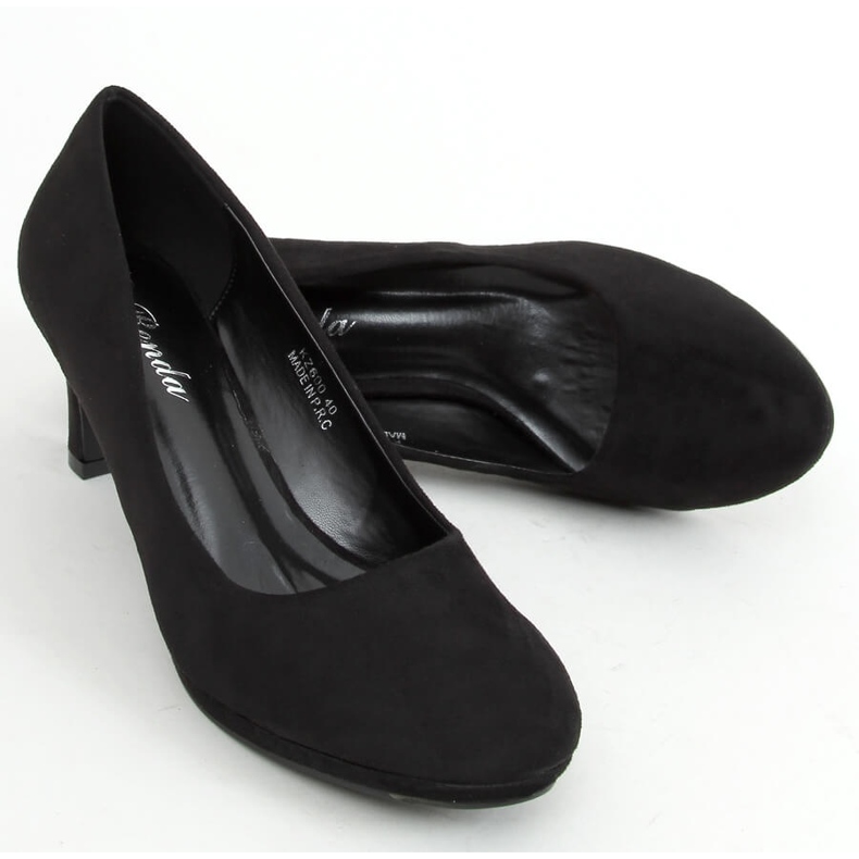 Black Pumps pe platforma neagră KZ600 Black negru 1