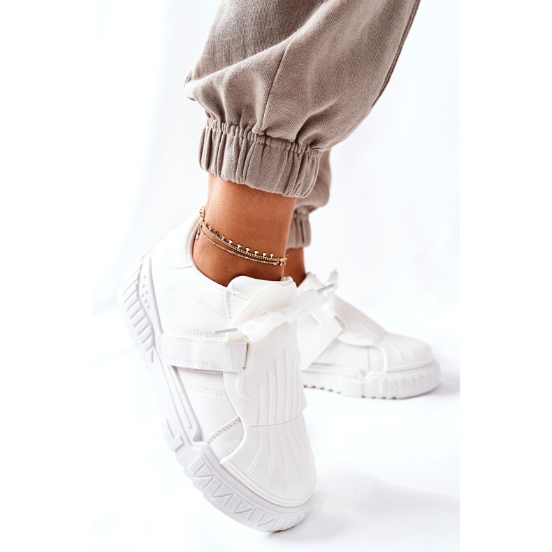 PS1 Încălțăminte sport pentru femei Adidași White Dreams alb 2