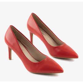 Pompă clasică roșie pe toc stiletto Isla roșu 1 Pompă clasică roșie pe toc stiletto Isla roșu 1