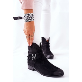 Vinceza Cizme de damă din piele de căprioară negre Castlerock negru 1