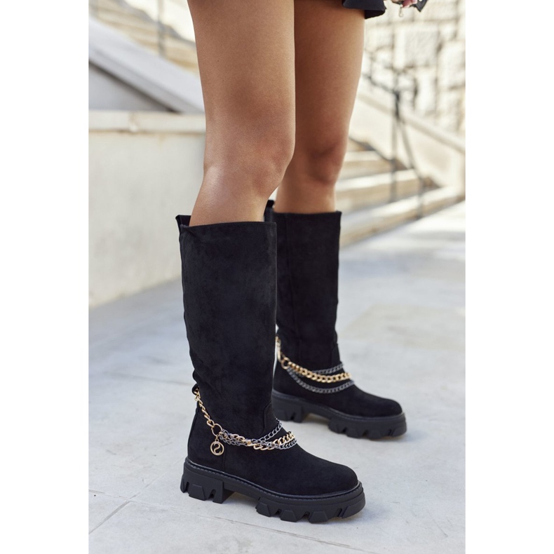 PS1 Cizme înalte pentru femei Black Lagoon negru 2 PS1 Cizme înalte pentru femei Black Lagoon negru 2