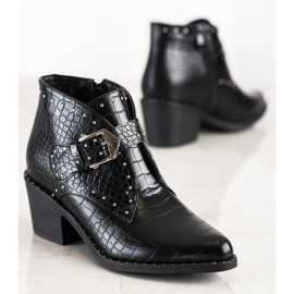 Lucky Shoes Cizme elegante cu decorațiuni negru 1