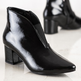 Ghete lacuite VINCEZA negru 1