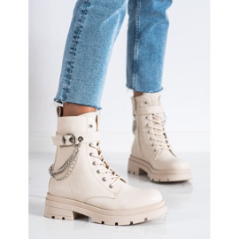 Bestelle Muncitori la modă cu lanț bej 2