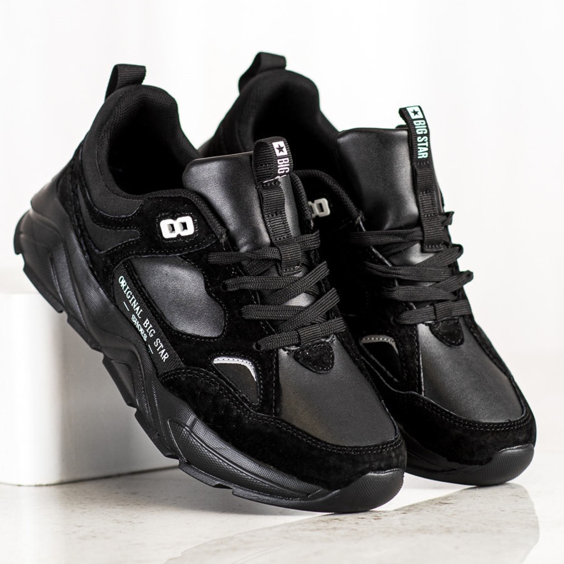 Adidași pentru femei Big Star GG274654 negru 1