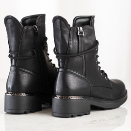 Evento Muncitori clasici cu fermoar decorativ negru 1