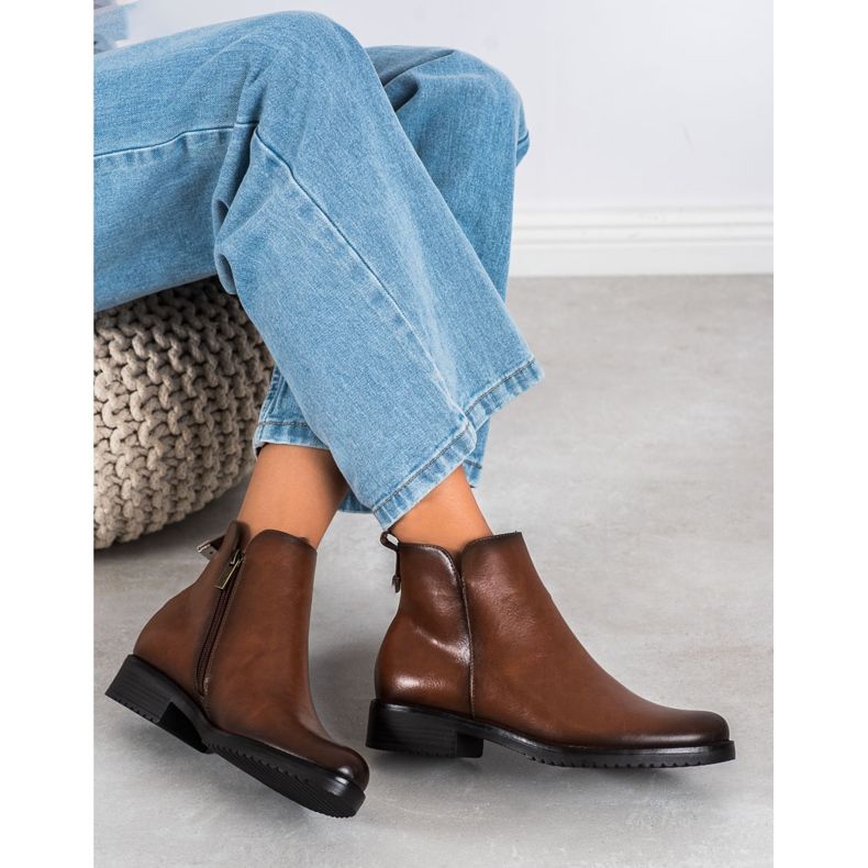 Ghete clasice VINCEZA maro 2