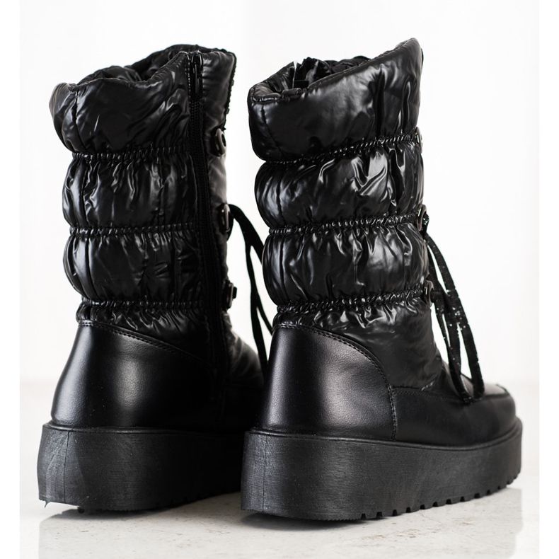 S. BARSKI Stylowe Śniegowce S.BARSKI negru 1