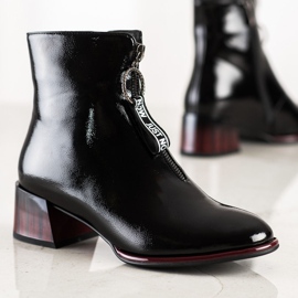 S. BARSKI Cizme elegante cu fermoar S.BARSKI negru 1