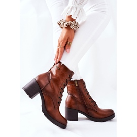 Vinceza Cizme de damă calde pe toc Camel Dunaff maro 1 Vinceza Cizme de damă calde pe toc Camel Dunaff maro 1