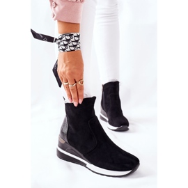 Vinceza Cizme de damă pe o pană Black Greenfort negru 1