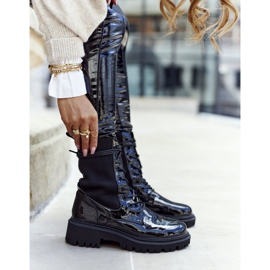 PM1 Cizme de damă lacuit negru Maxine 2 PM1 Cizme de damă lacuit negru Maxine 2