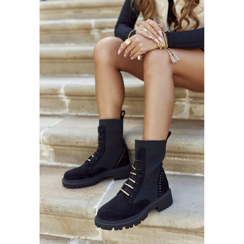 PM1 Cizme de damă Workers Slip Black Maxine negru 2