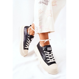 Adidași izolați pentru femei GOE II2N4035 Negru alb 4
