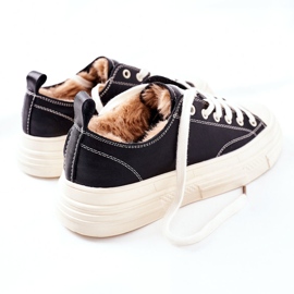 Adidași izolați pentru femei GOE II2N4035 Negru alb 9